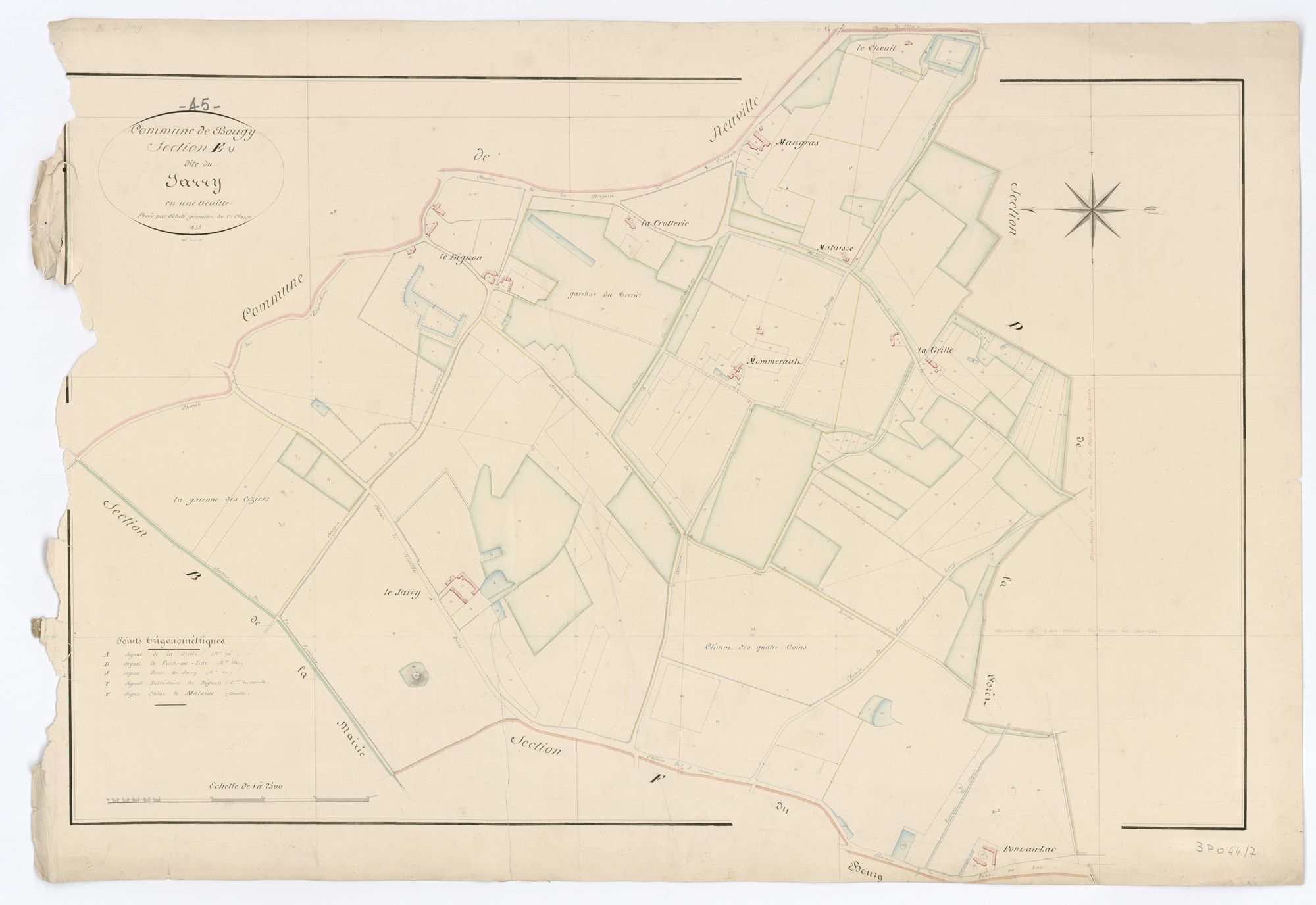 Bougy-lez-Neuville - Sections
