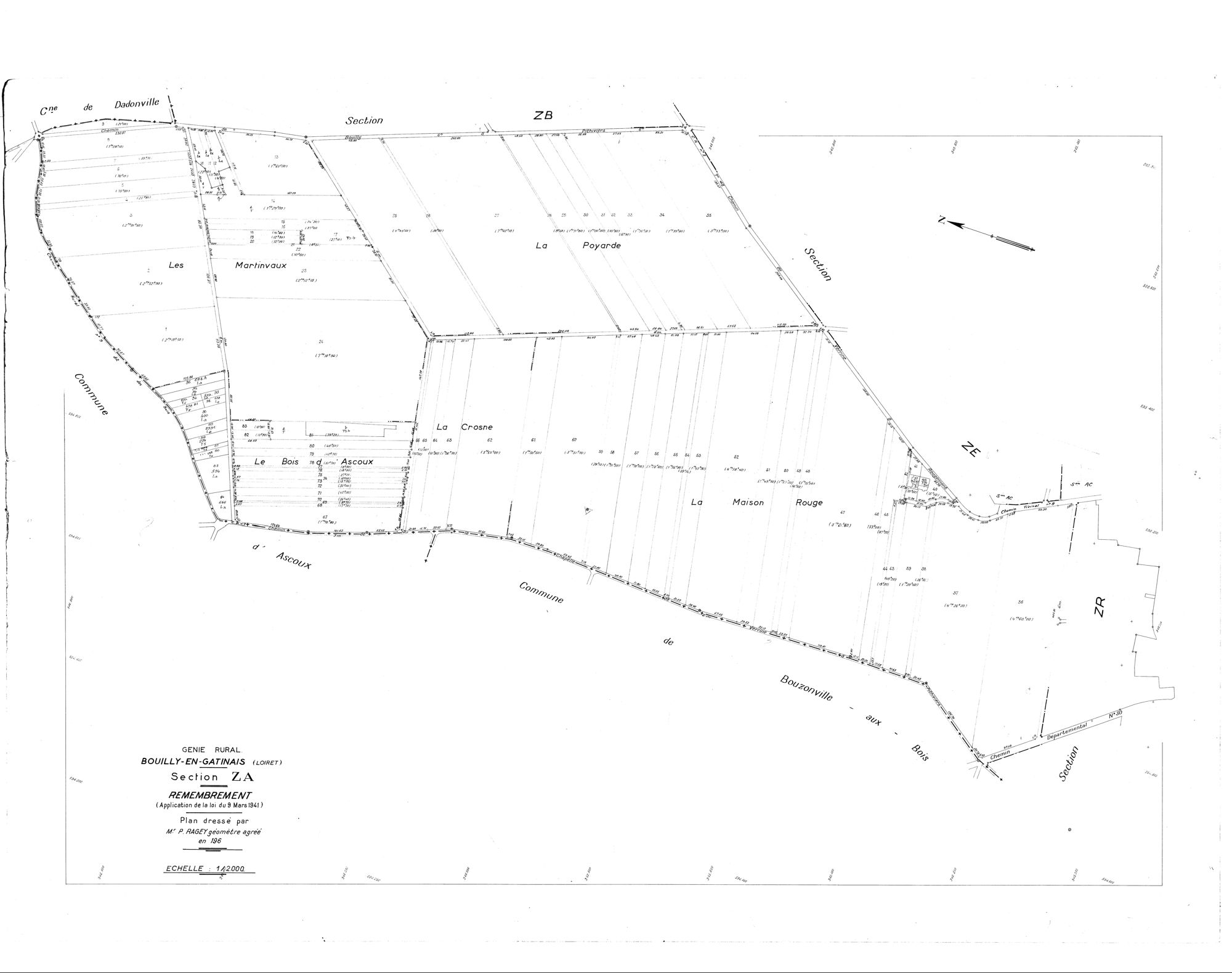 Bouilly-en-Gâtinais - Sections