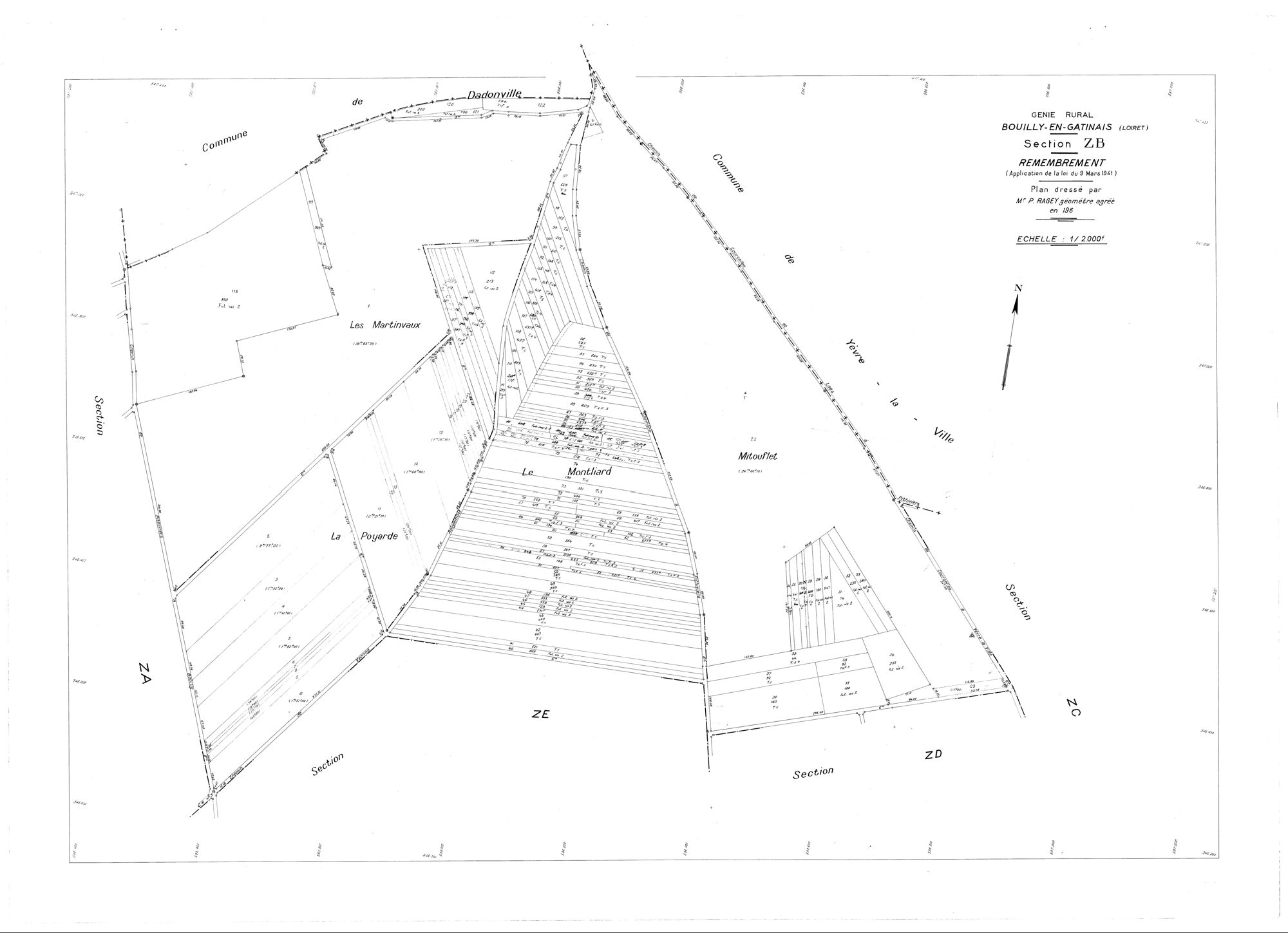 Bouilly-en-Gâtinais - Sections