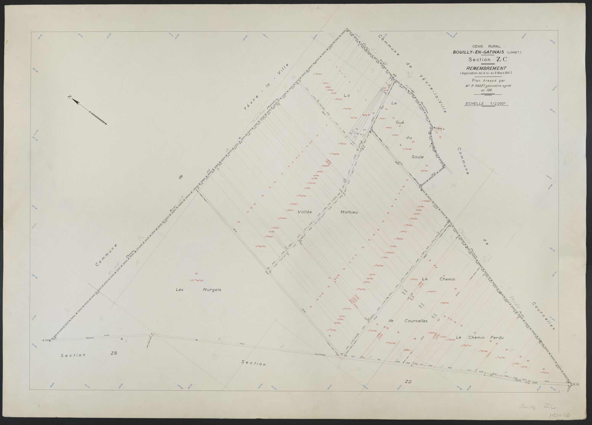 Bouilly-en-Gâtinais - Sections