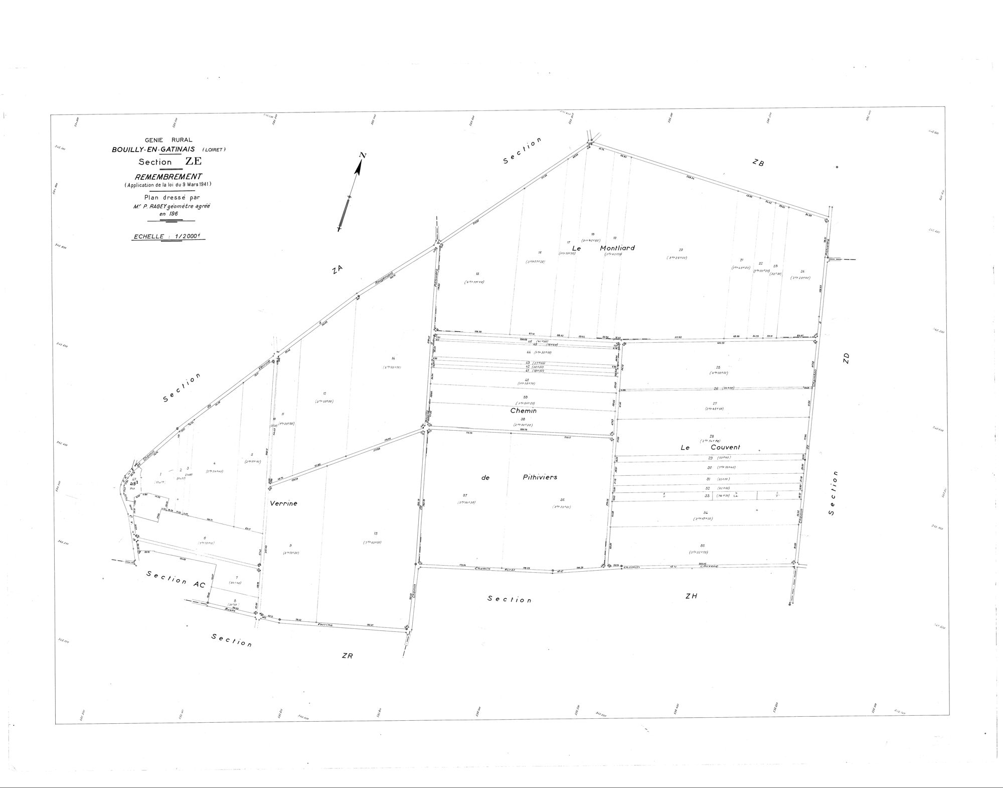 Bouilly-en-Gâtinais - Sections