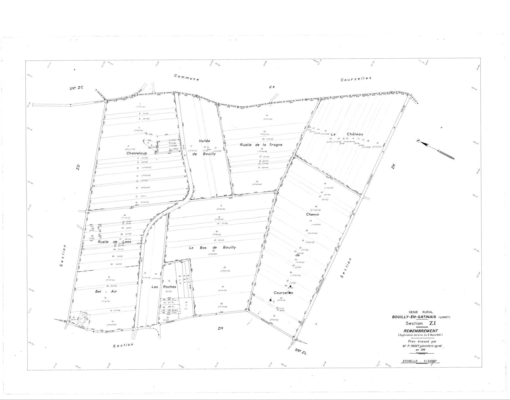 Bouilly-en-Gâtinais - Sections