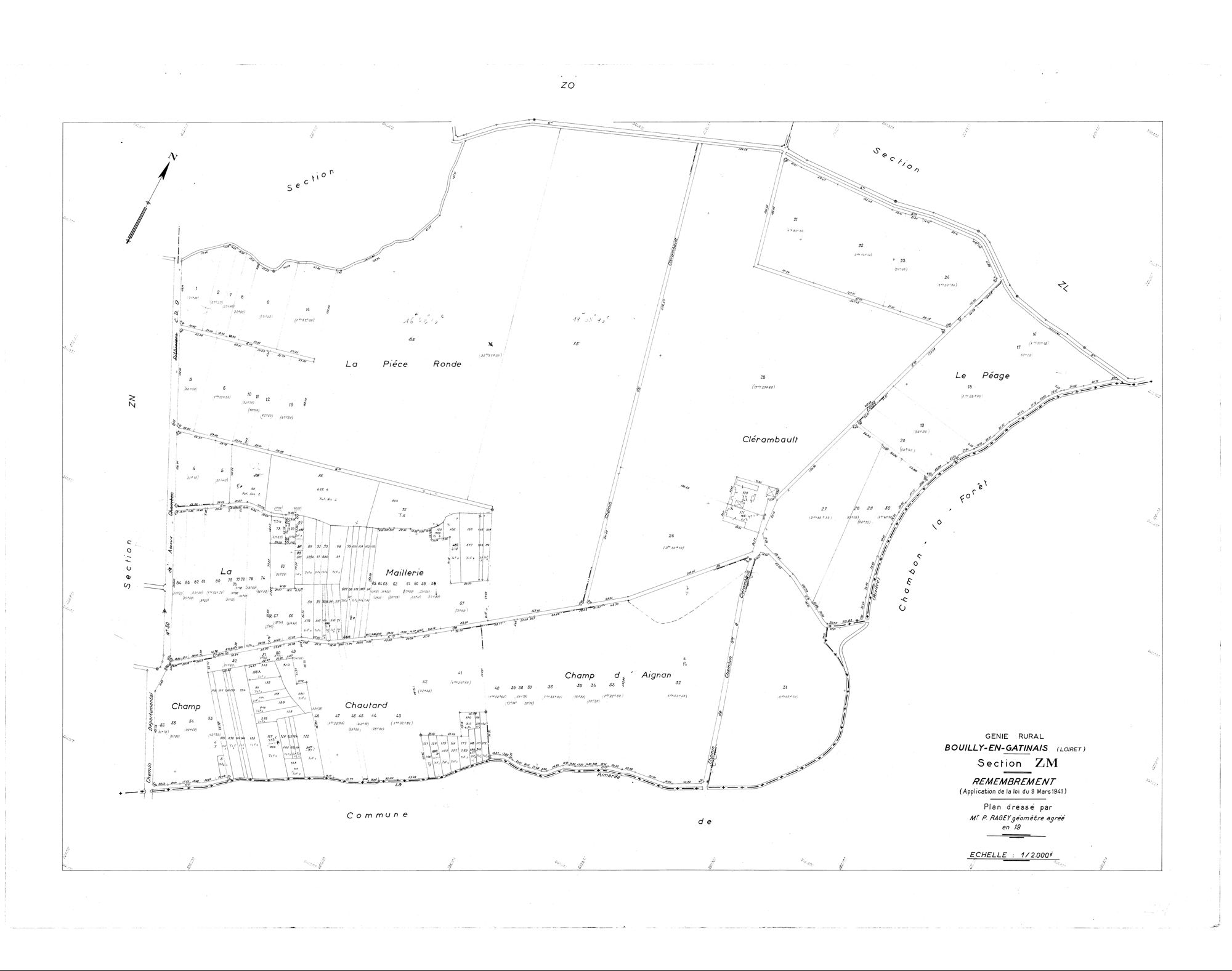 Bouilly-en-Gâtinais - Sections