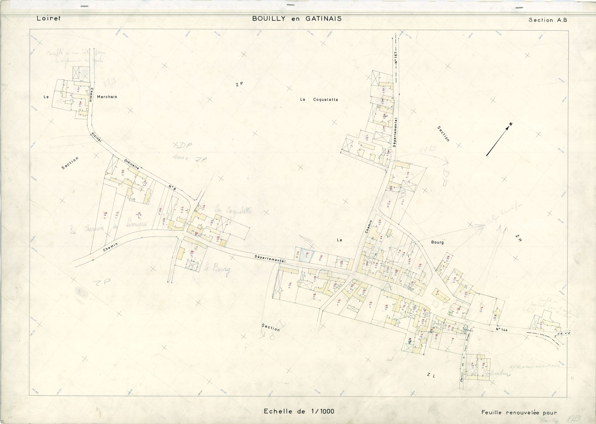 Bouilly-en-Gâtinais - Sections