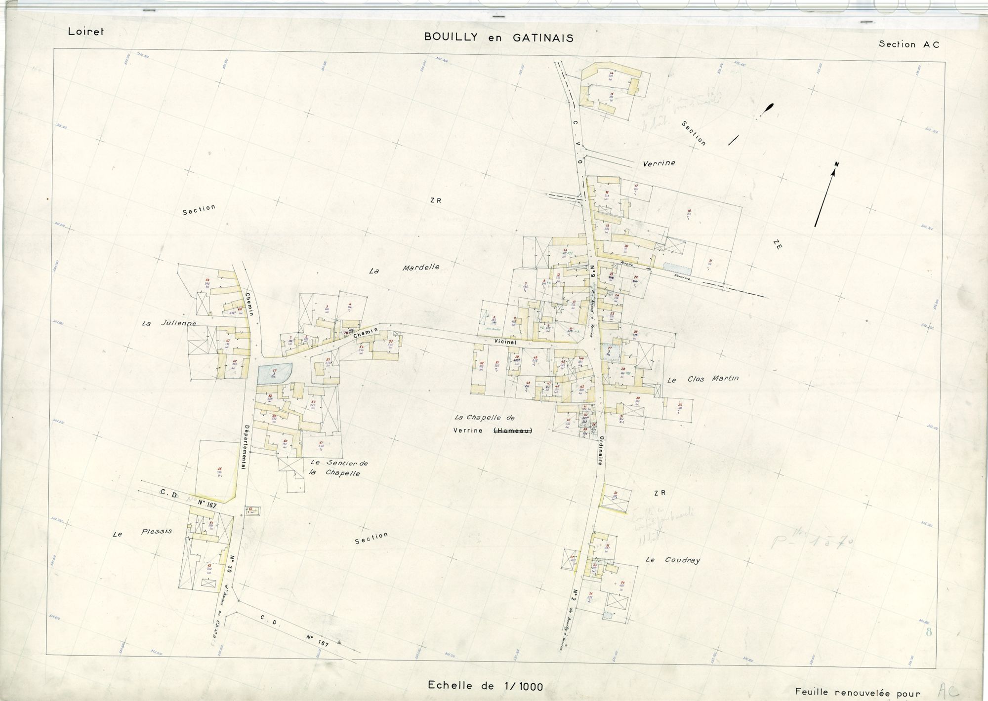 Bouilly-en-Gâtinais - Sections