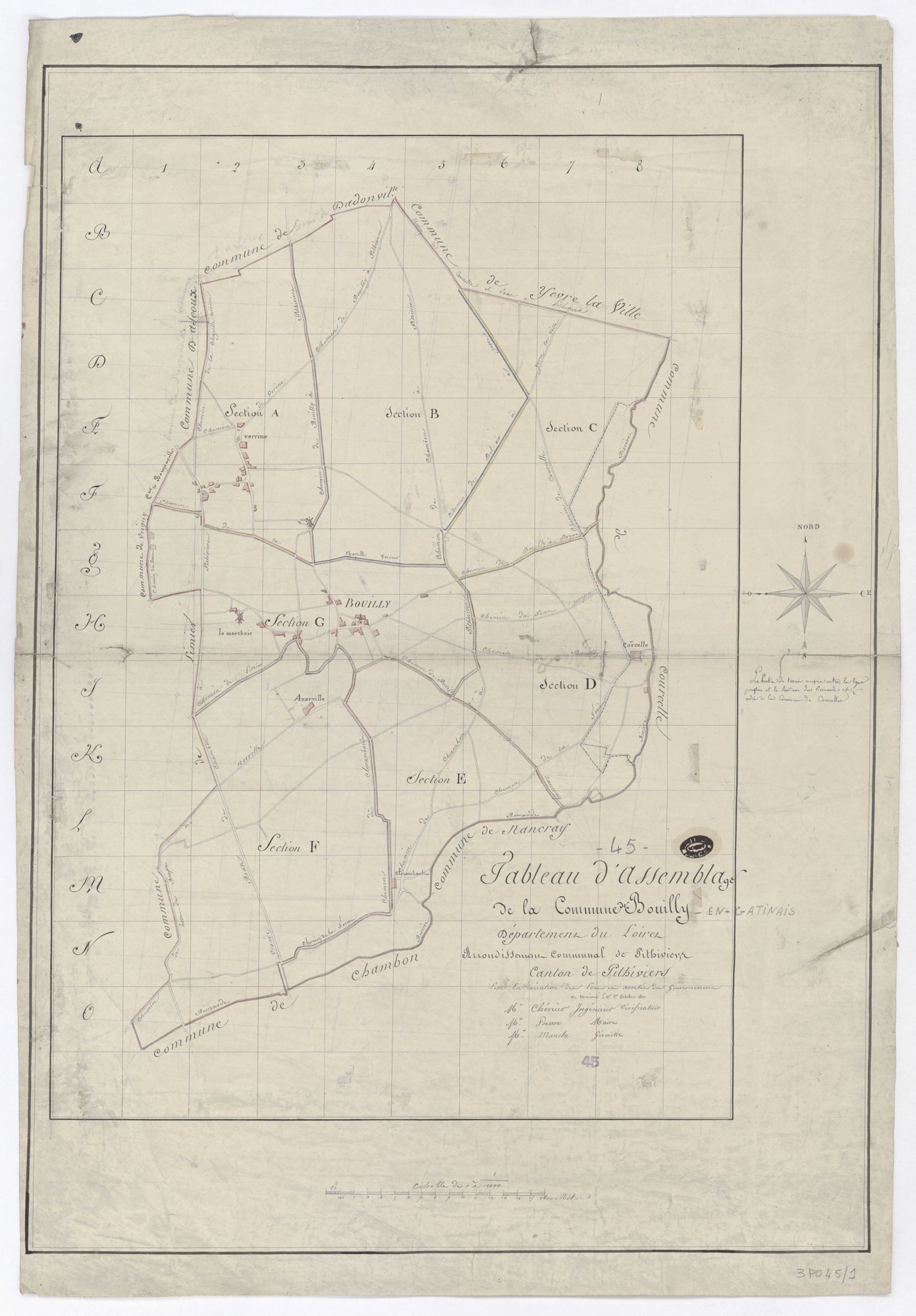 Bouilly-en-Gâtinais - Tableau d'assemblage