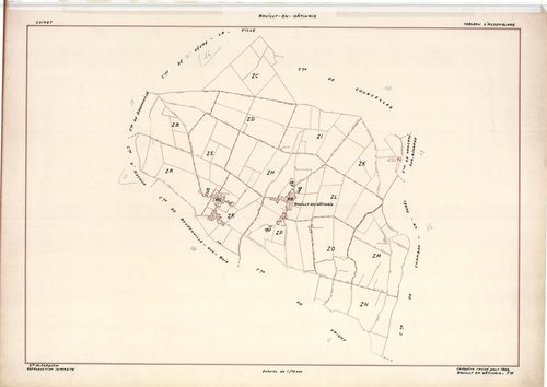 Bouilly-en-Gâtinais - Tableau d'assemblage