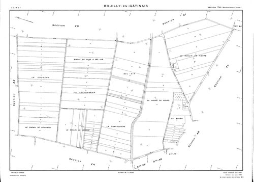 Bouilly-en-Gâtinais - Sections
