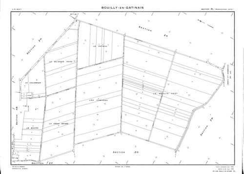 Bouilly-en-Gâtinais - Sections