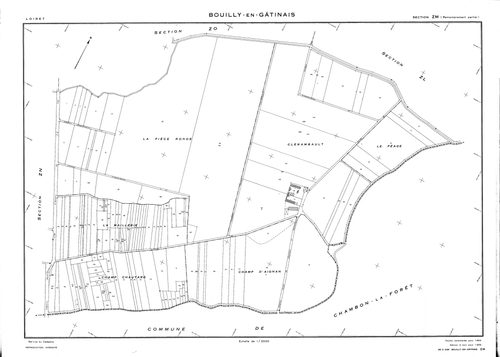 Bouilly-en-Gâtinais - Sections