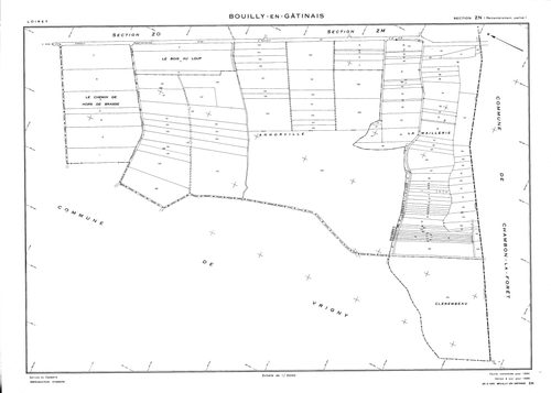 Bouilly-en-Gâtinais - Sections