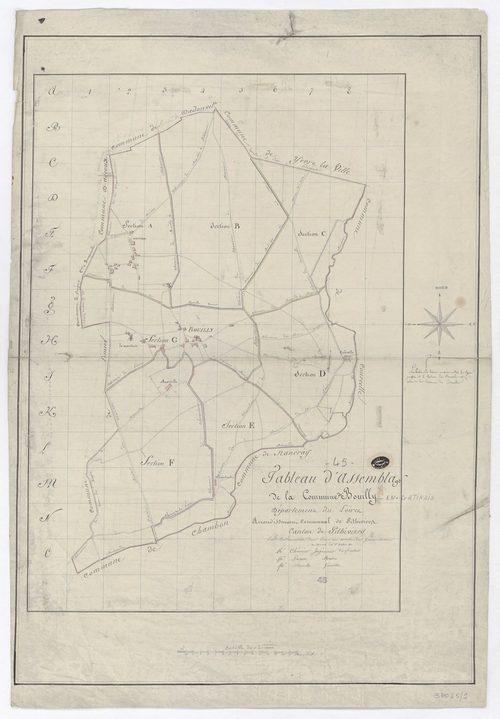 Bouilly-en-Gâtinais - Tableau d'assemblage