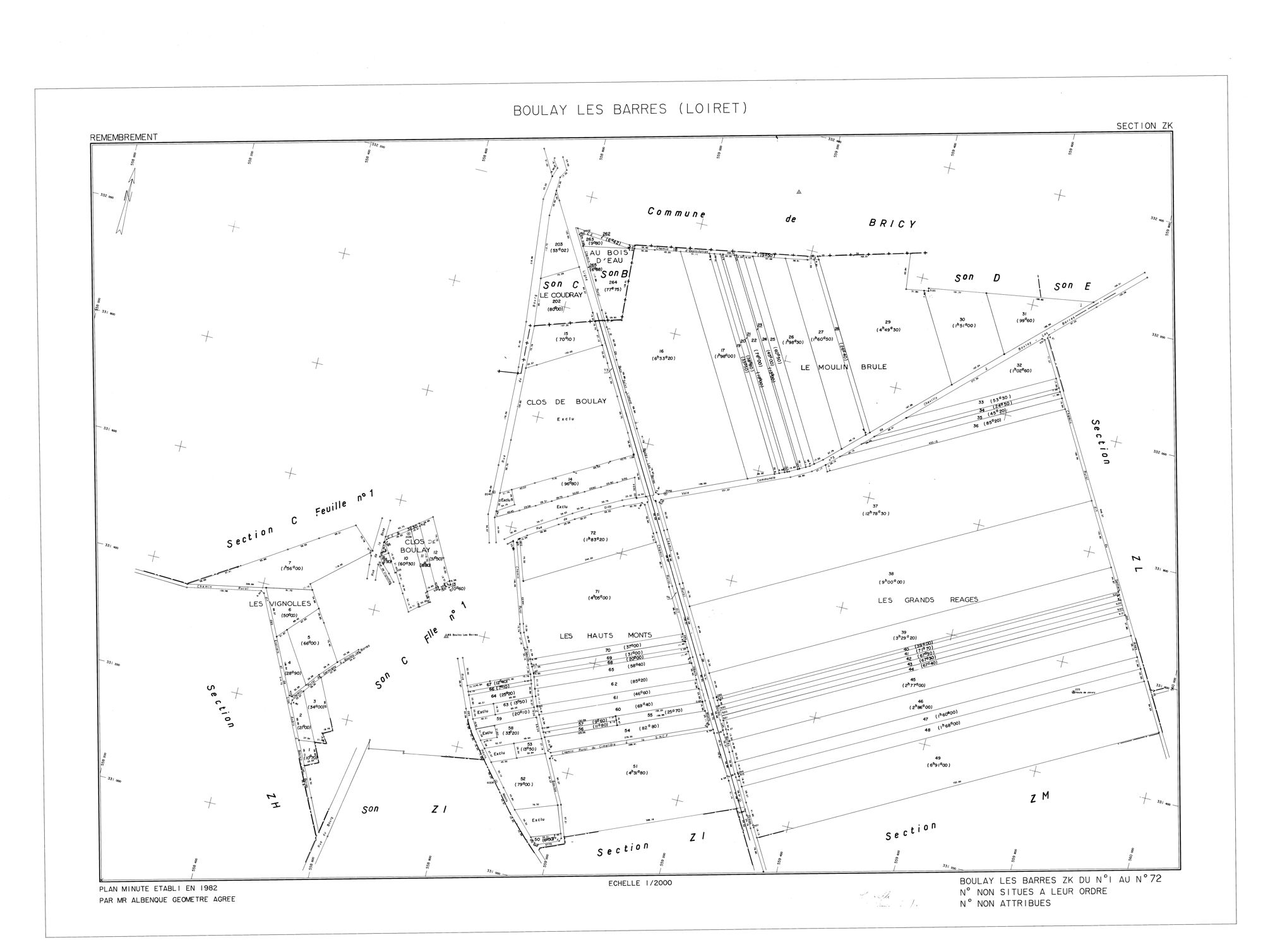 Boulay-les-Barres - Sections