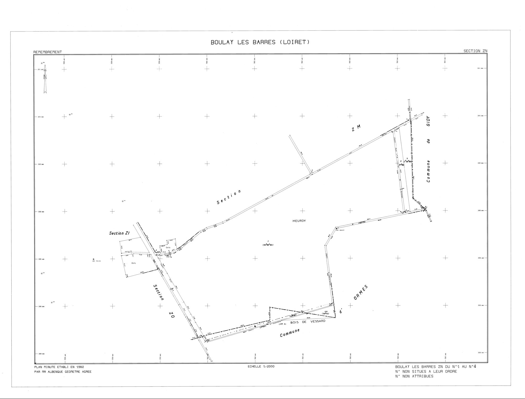 Boulay-les-Barres - Sections