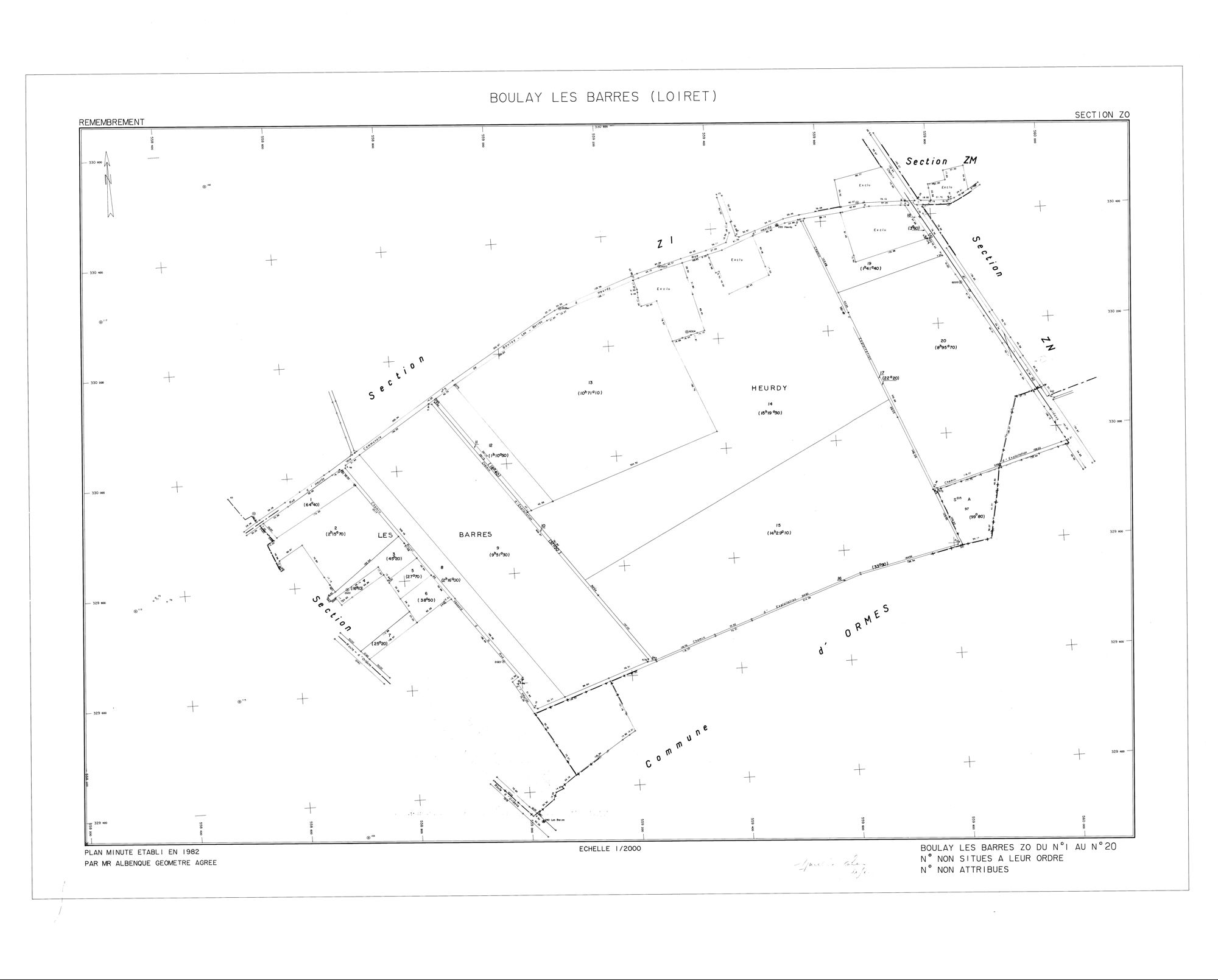 Boulay-les-Barres - Sections