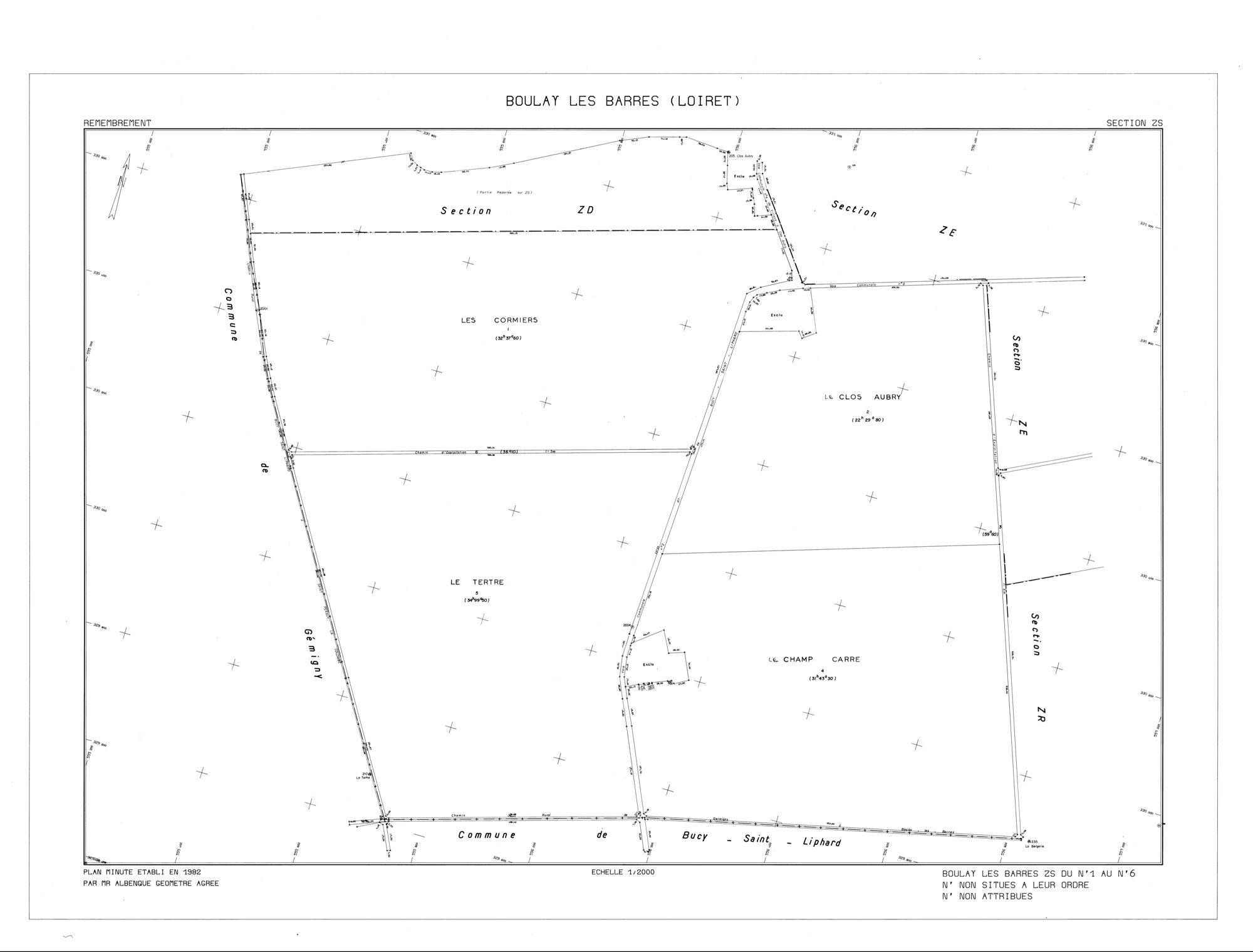 Boulay-les-Barres - Sections