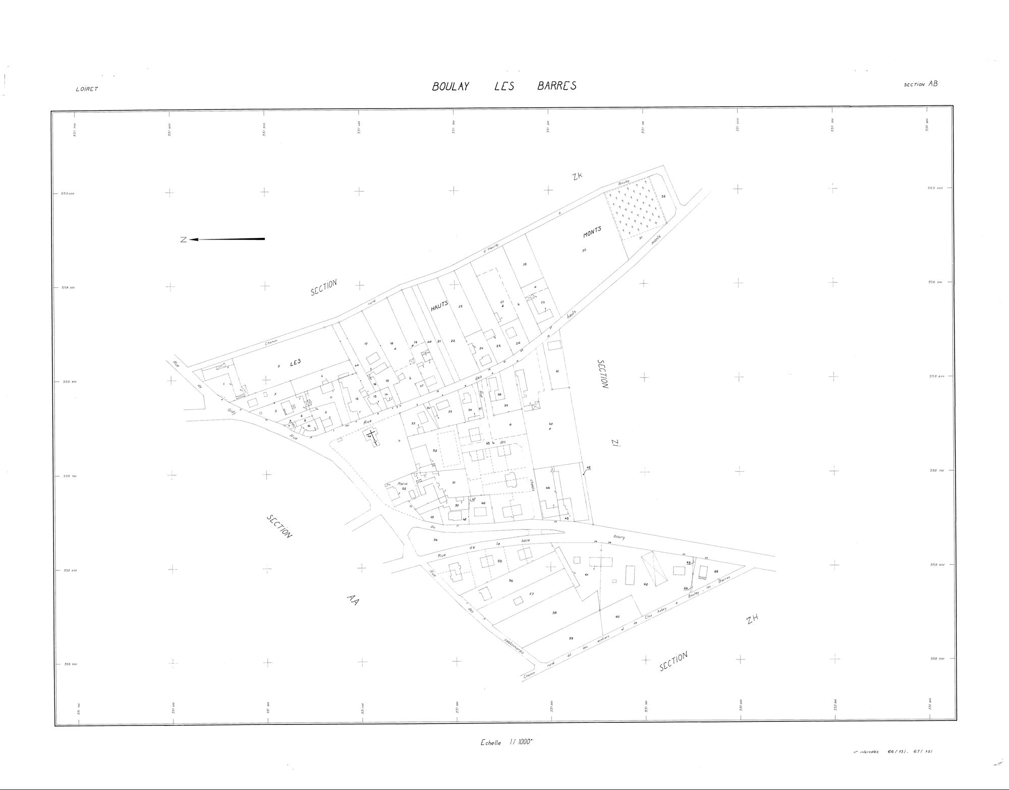 Boulay-les-Barres - Sections