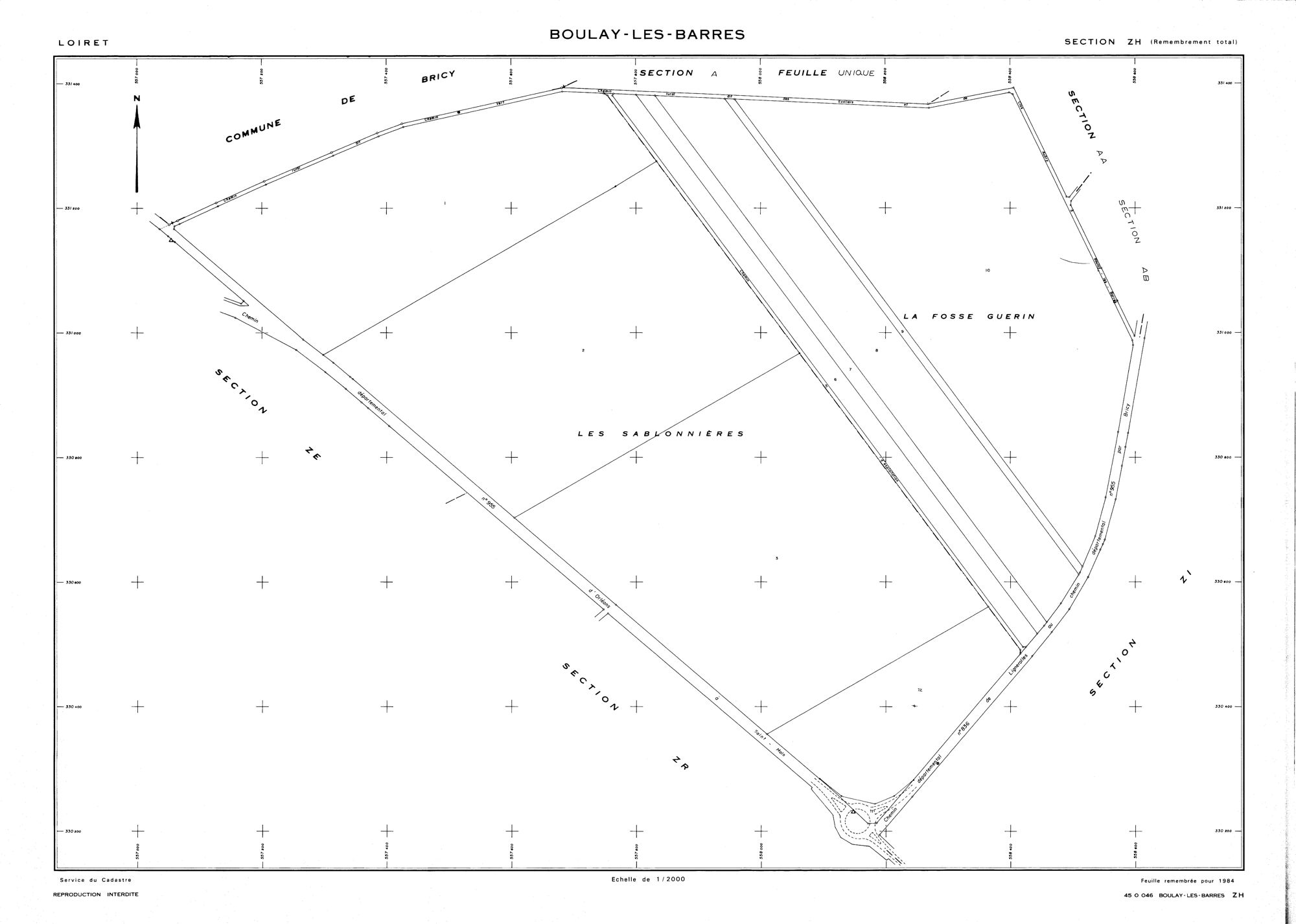 Boulay-les-Barres - Sections