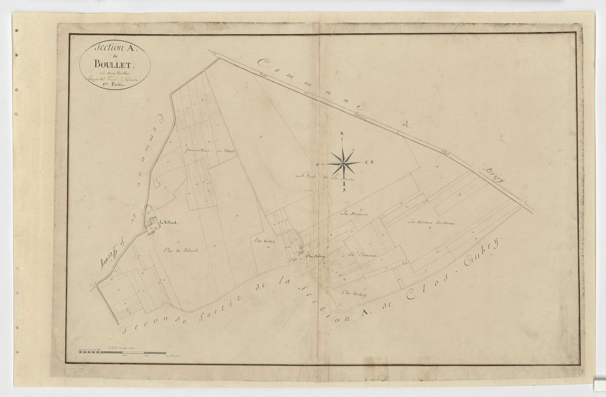 Boulay-les-Barres - Sections