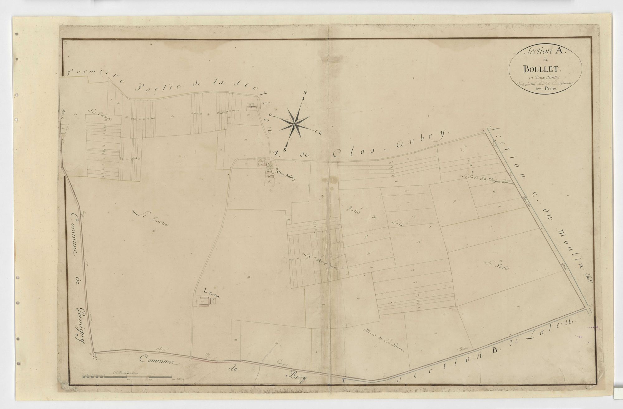 Boulay-les-Barres - Sections