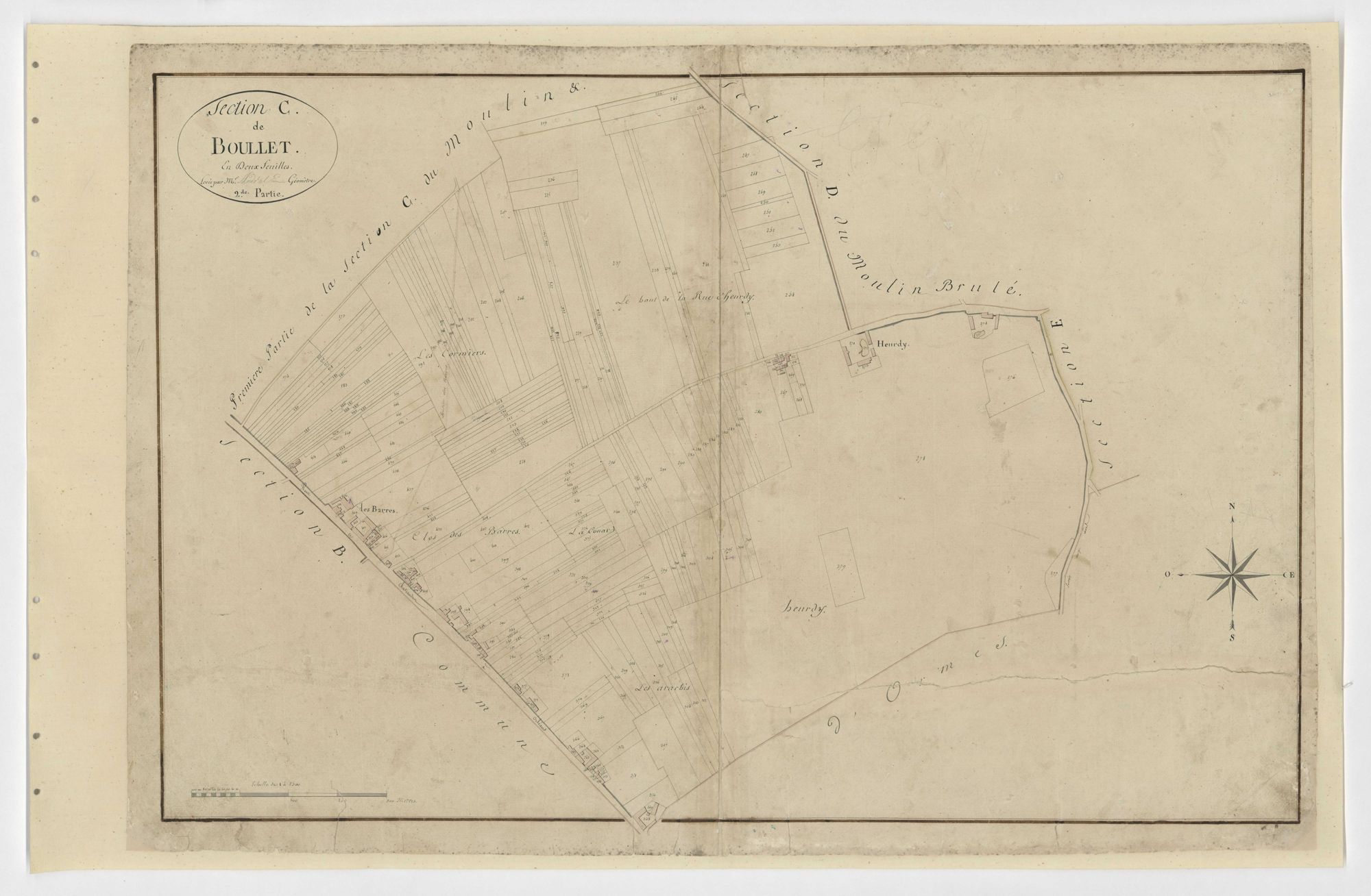 Boulay-les-Barres - Sections