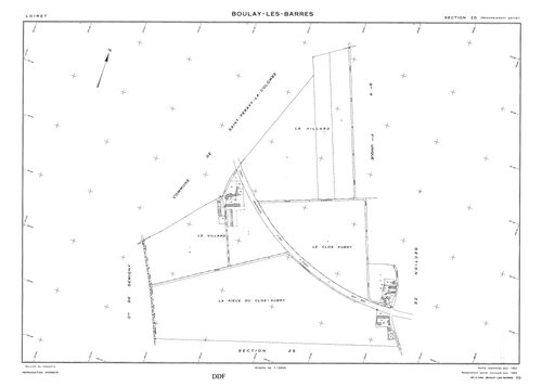 Boulay-les-Barres - Sections
