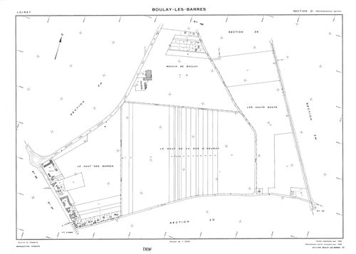 Boulay-les-Barres - Sections