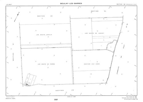 Boulay-les-Barres - Sections