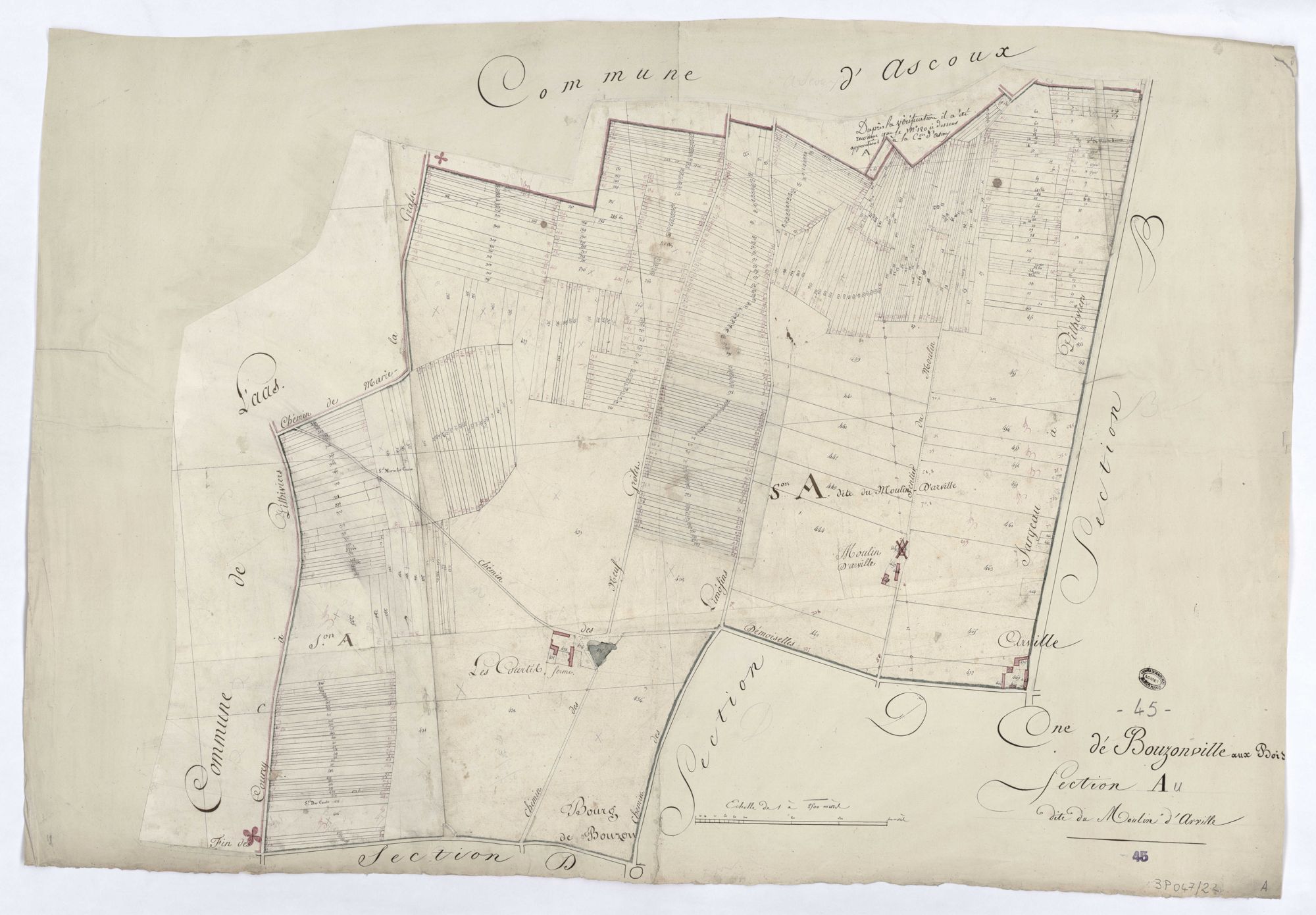 Bouzonville-aux-Bois - Sections