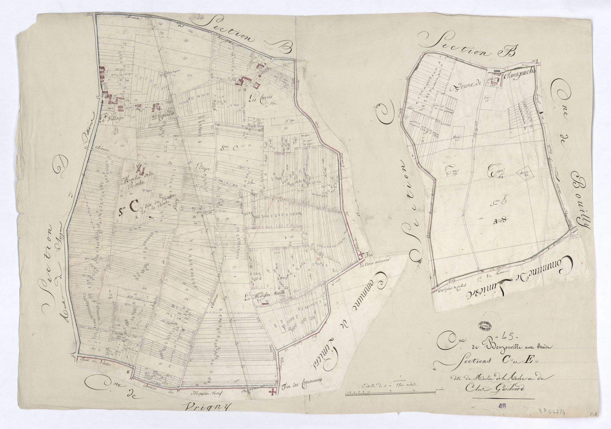 Bouzonville-aux-Bois - Sections