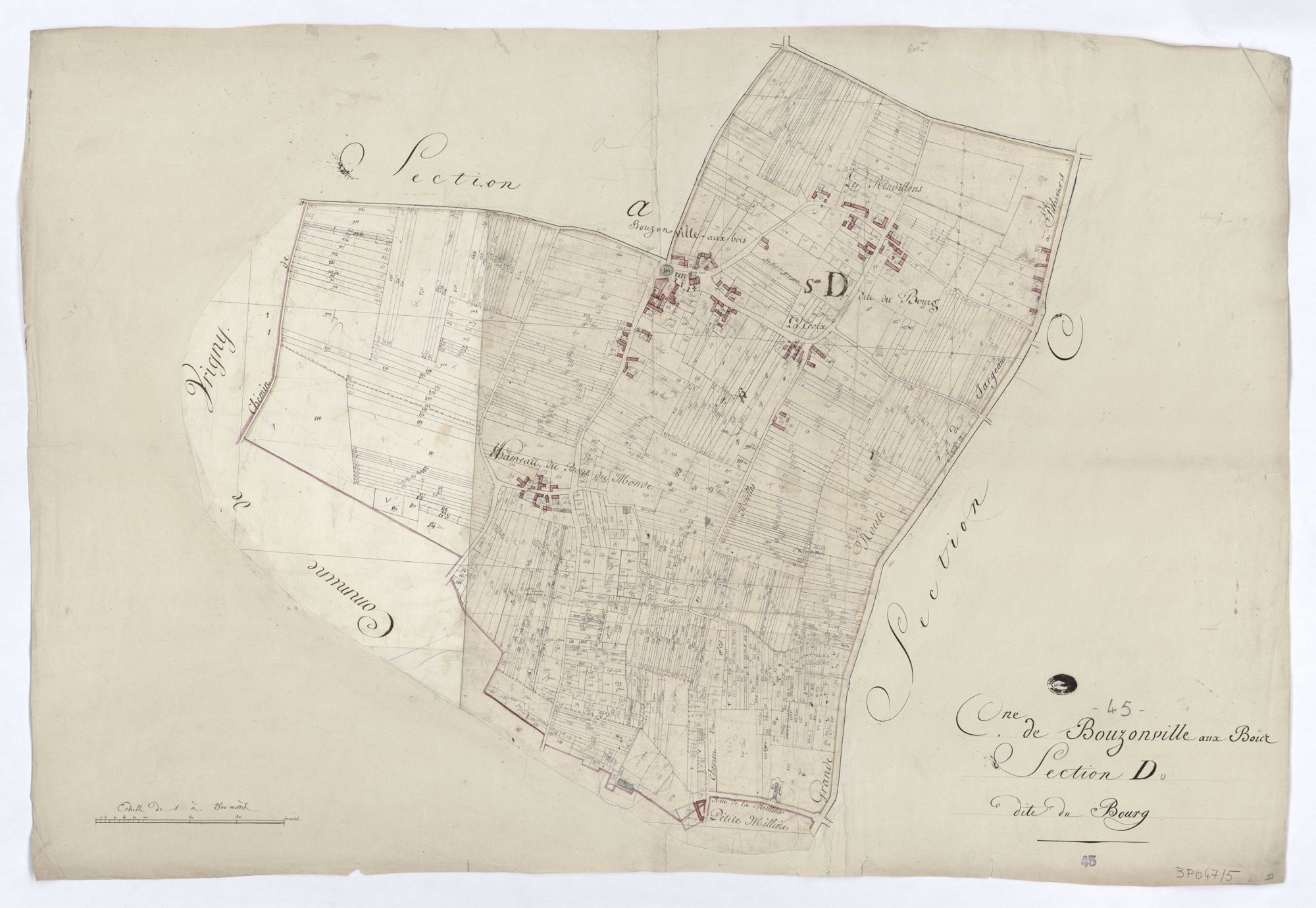 Bouzonville-aux-Bois - Sections