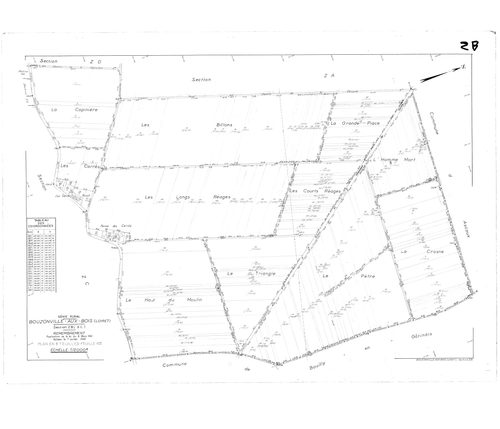 Bouzonville-aux-Bois - Sections