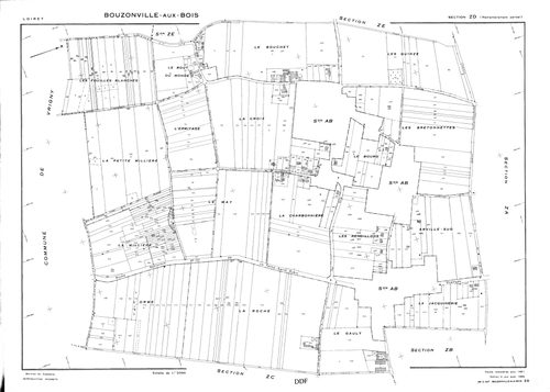 Bouzonville-aux-Bois - Sections
