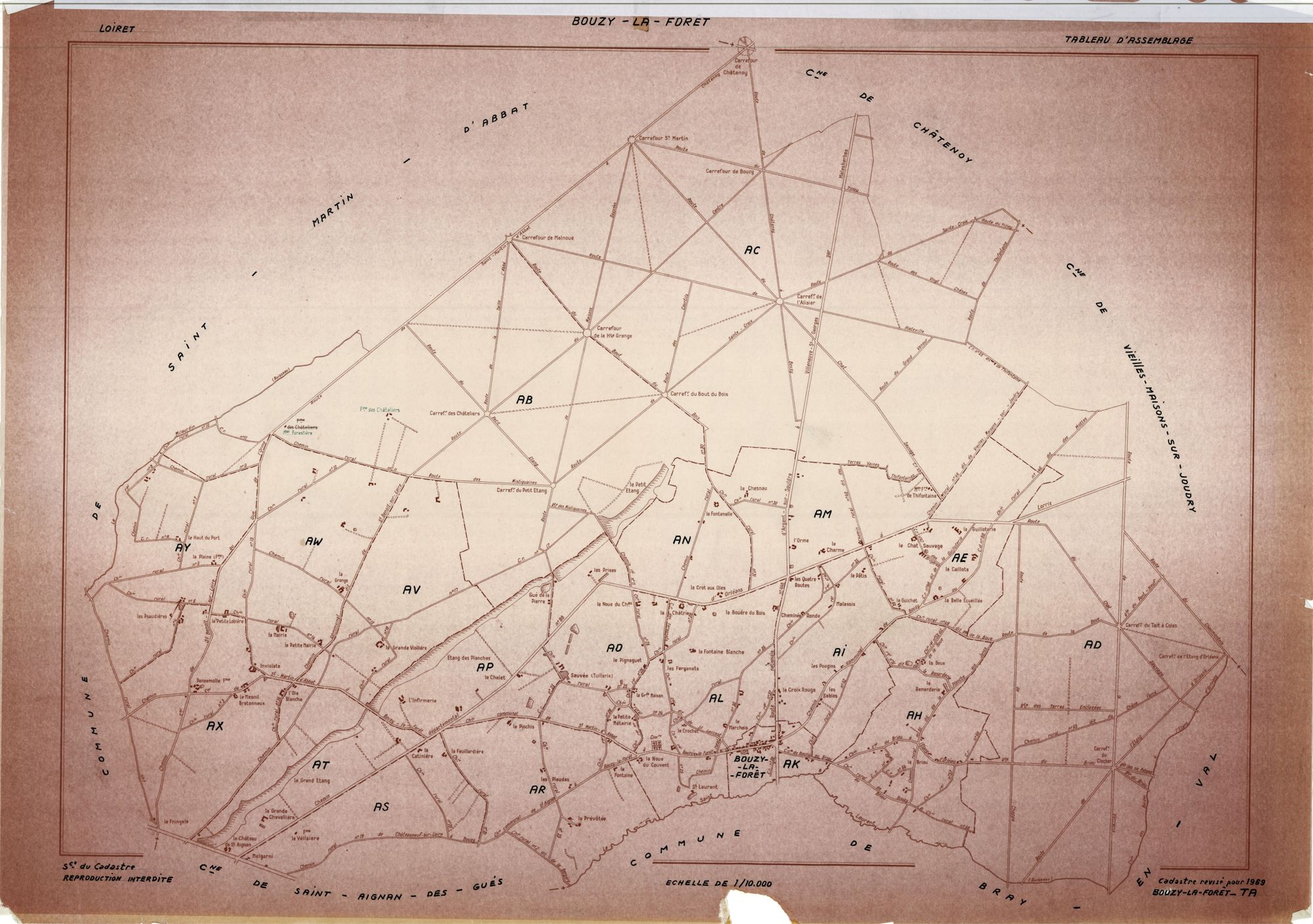 Bouzy-la-Forêt - Tableau d'assemblage