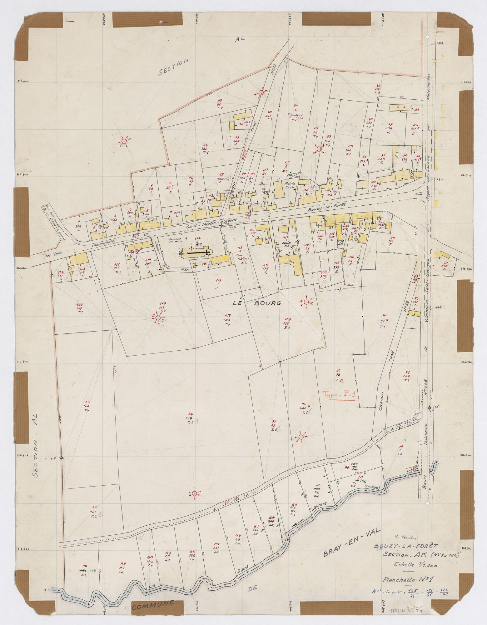 Bouzy-la-Forêt - Sections