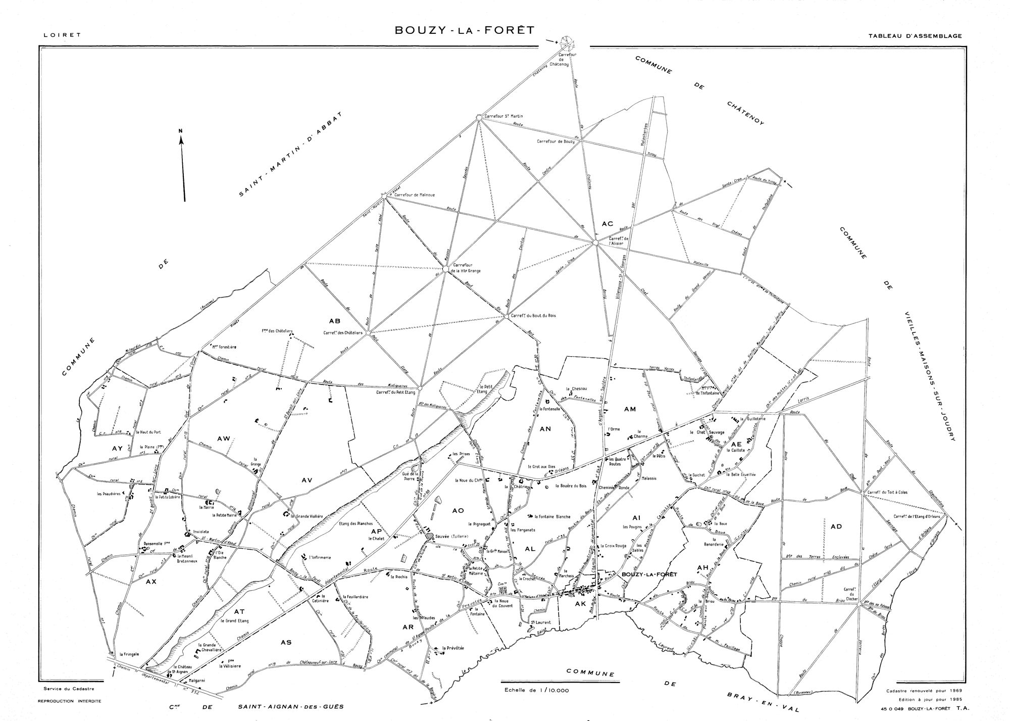 Bouzy-la-Forêt - Tableau d'assemblage