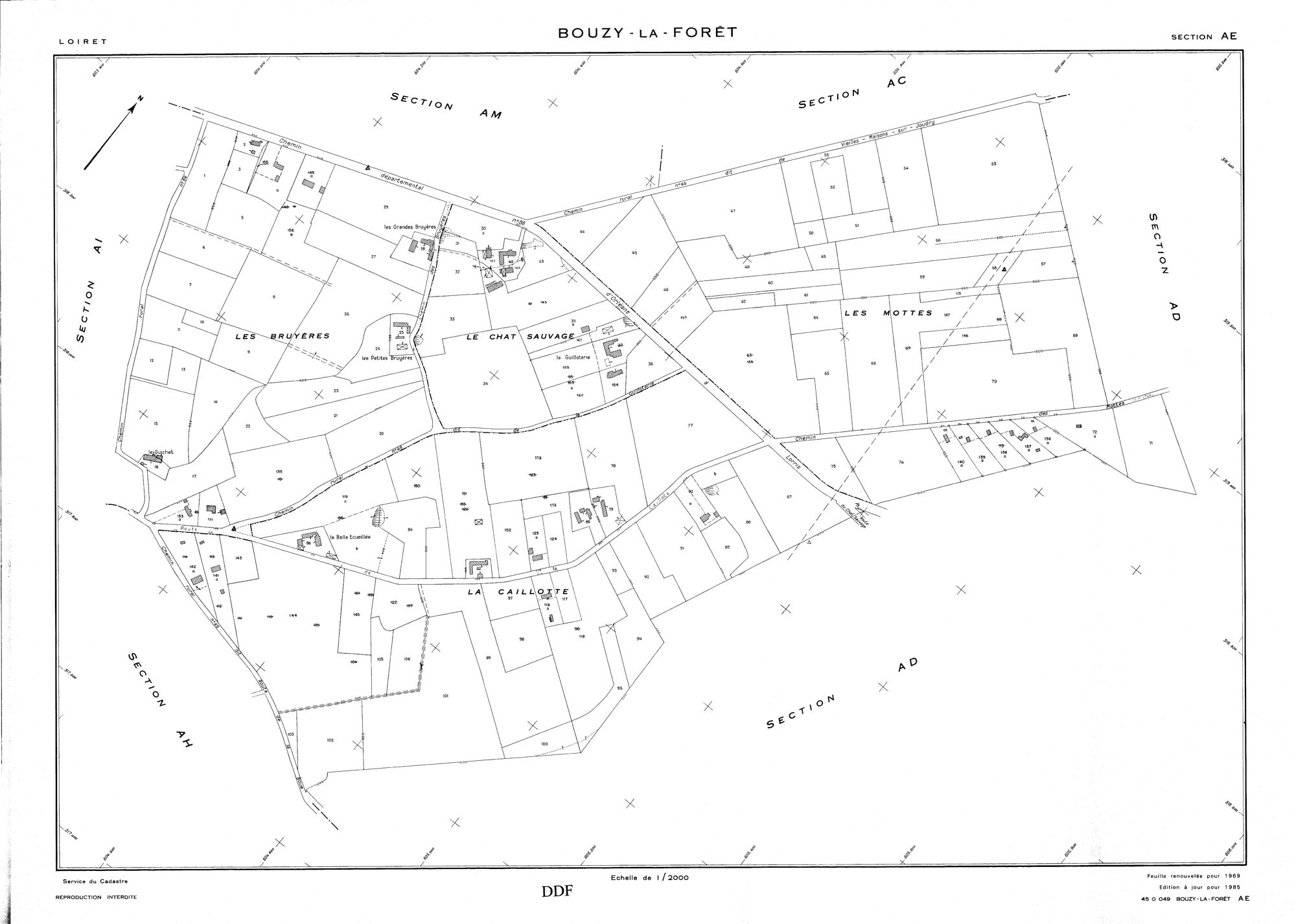 Bouzy-la-Forêt - Sections