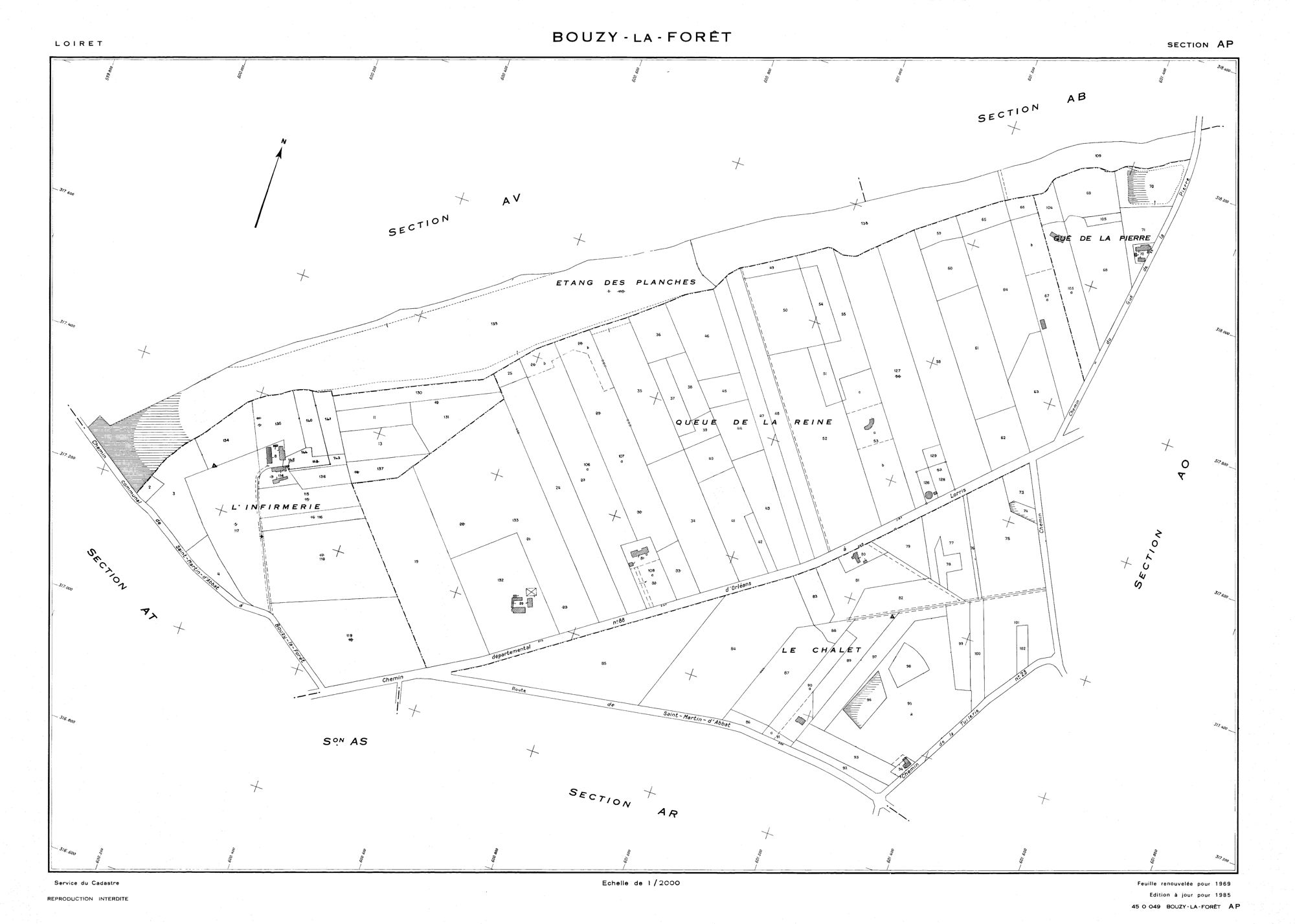 Bouzy-la-Forêt - Sections