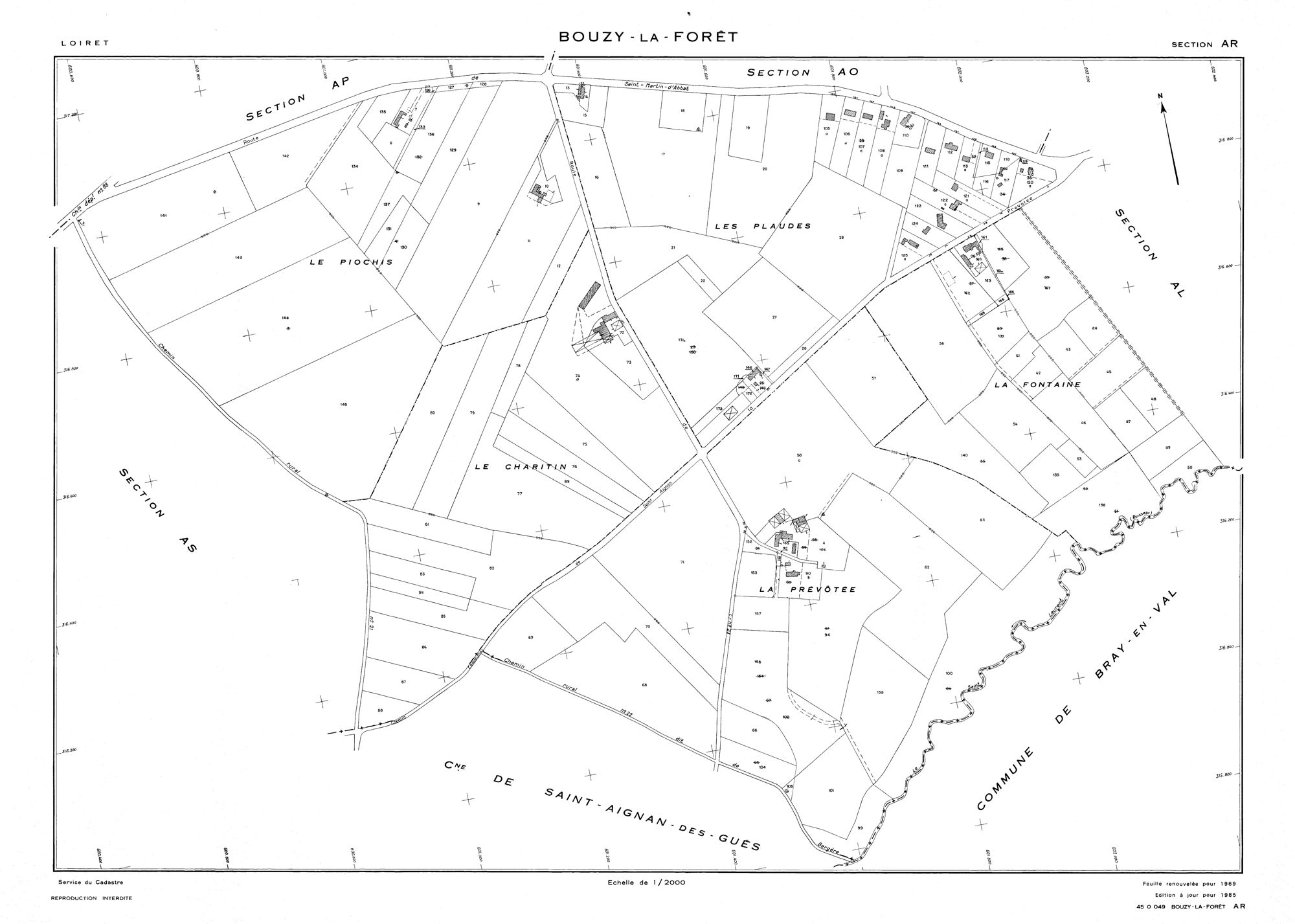 Bouzy-la-Forêt - Sections