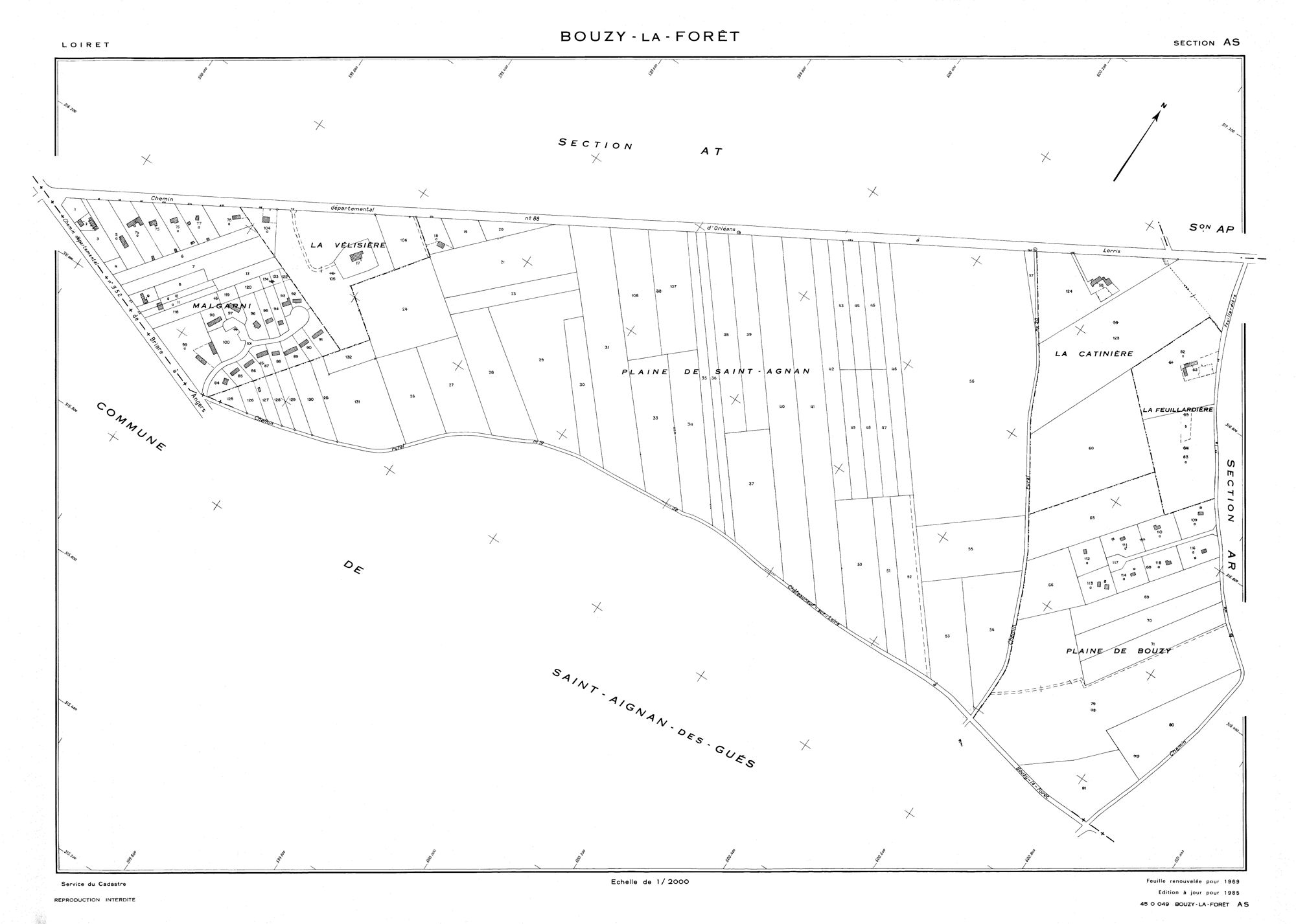 Bouzy-la-Forêt - Sections
