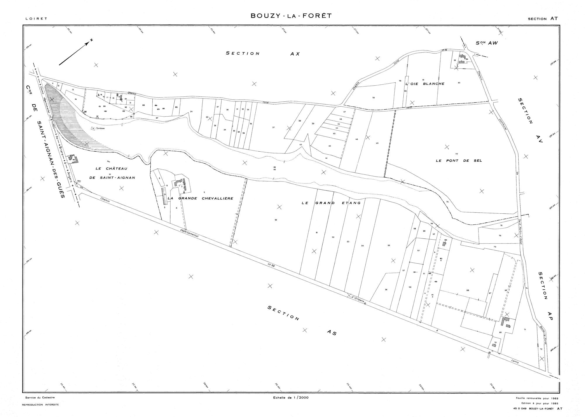 Bouzy-la-Forêt - Sections