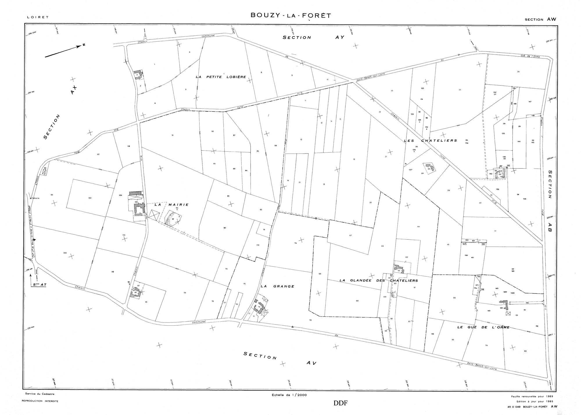 Bouzy-la-Forêt - Sections