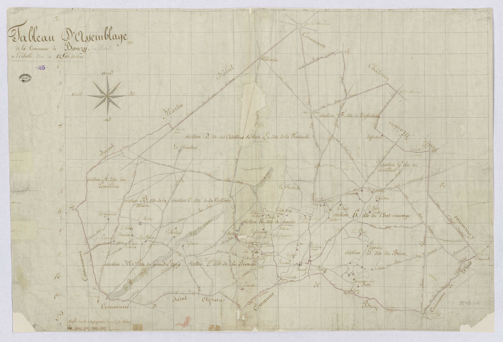 Bouzy-la-Forêt - Tableau d'assemblage