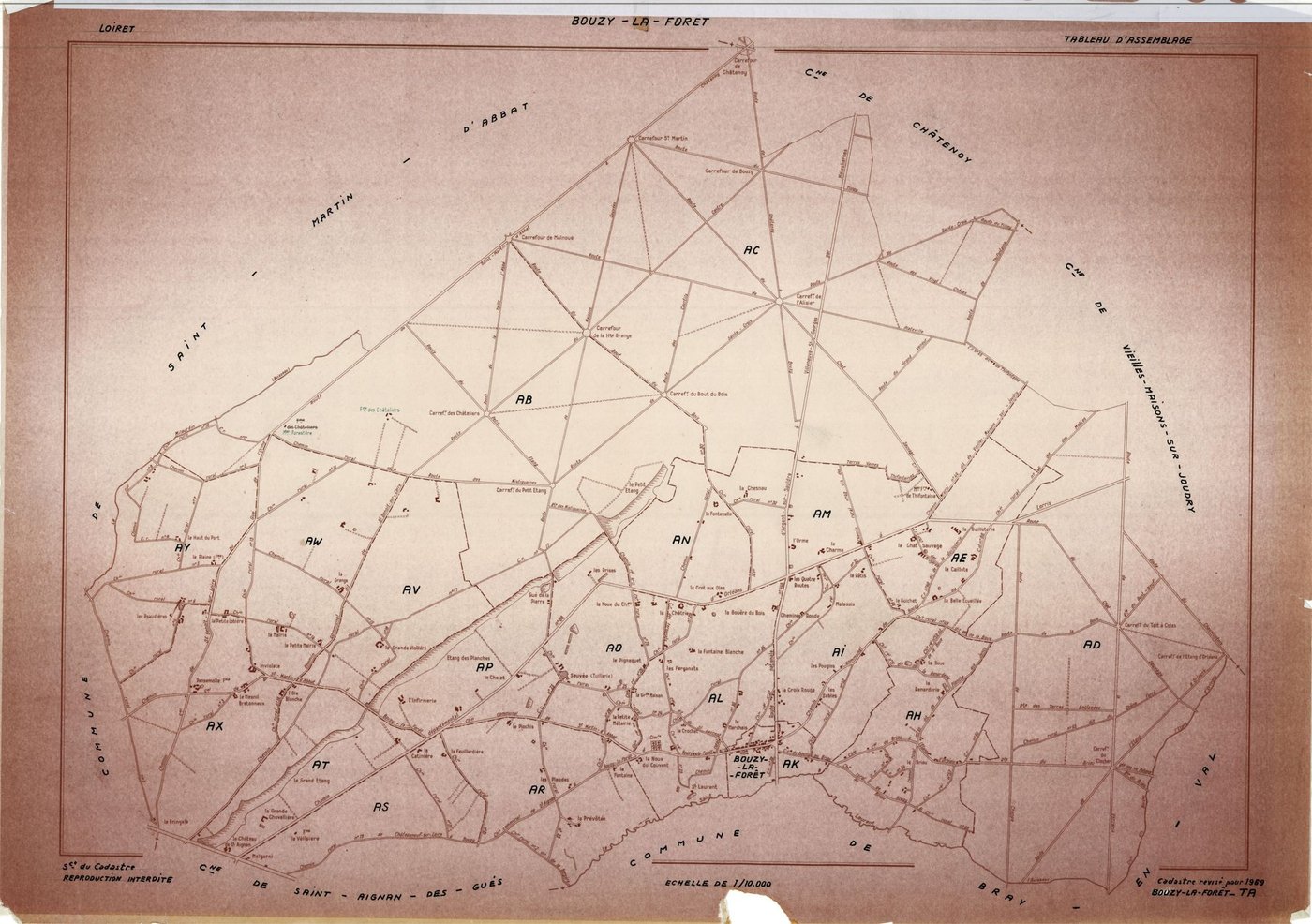 Bouzy-la-Forêt - Tableau d'assemblage