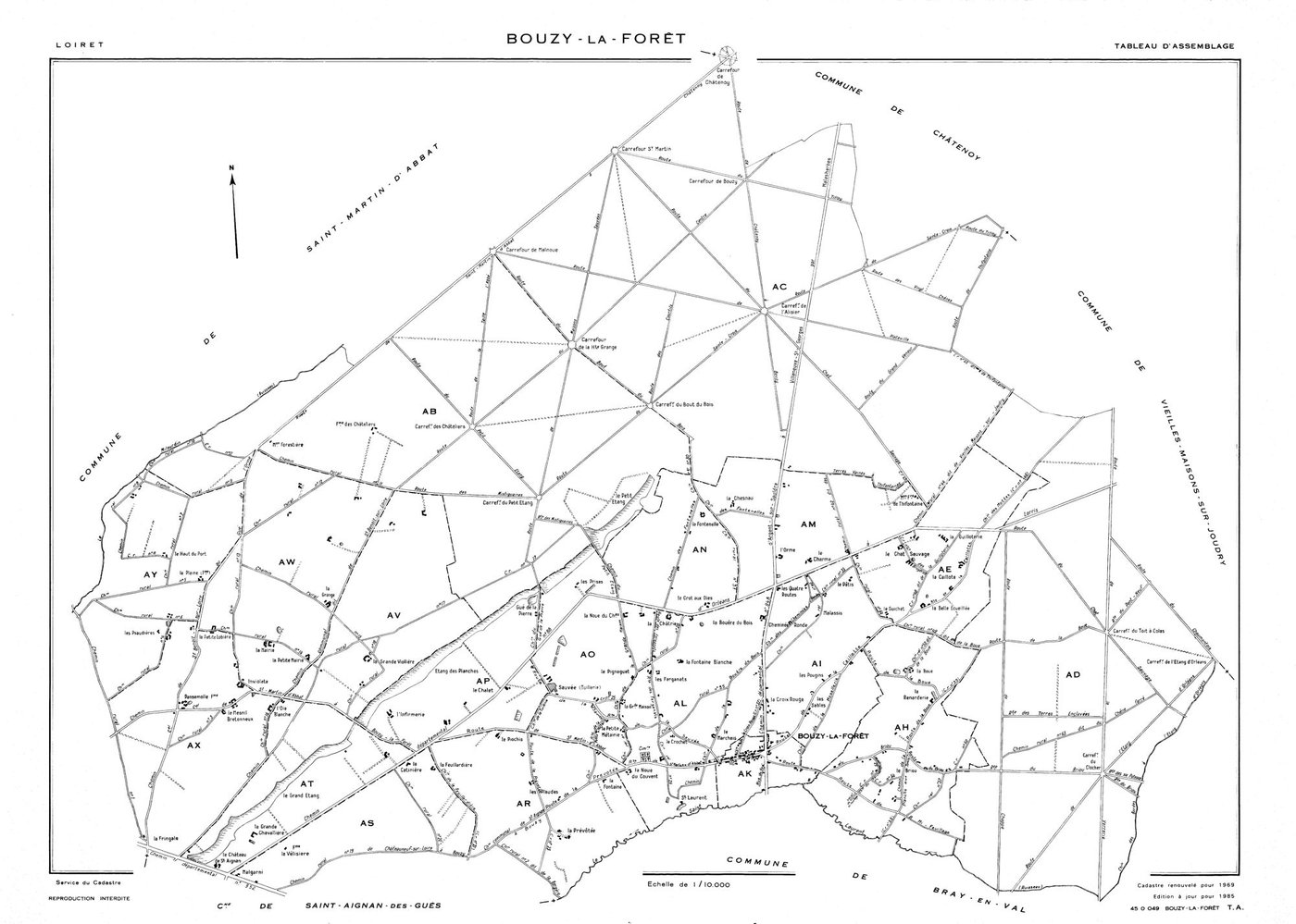 Bouzy-la-Forêt - Tableau d'assemblage