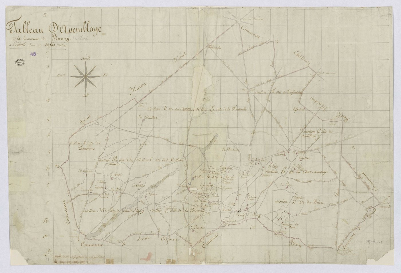 Bouzy-la-Forêt - Tableau d'assemblage