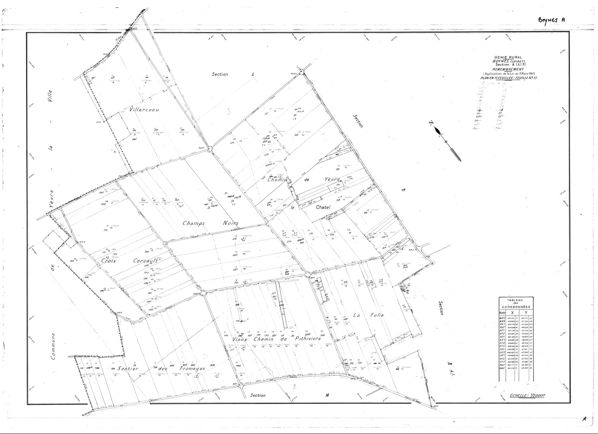 Boynes - Sections