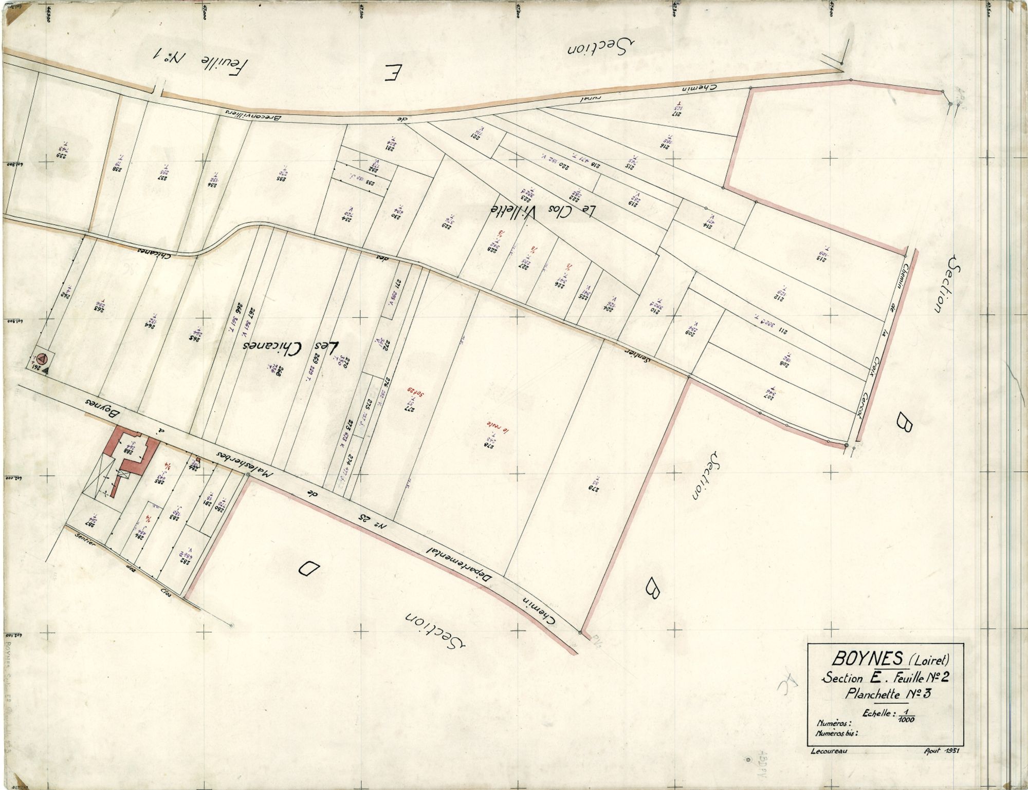 Boynes - Sections