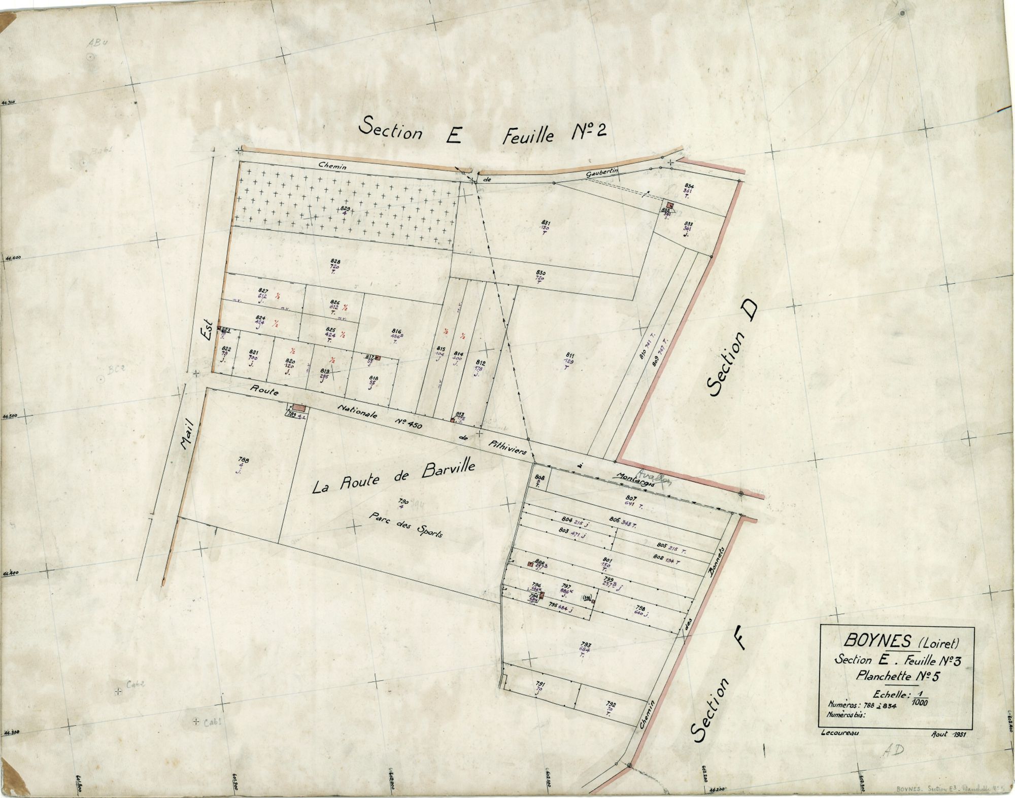 Boynes - Sections