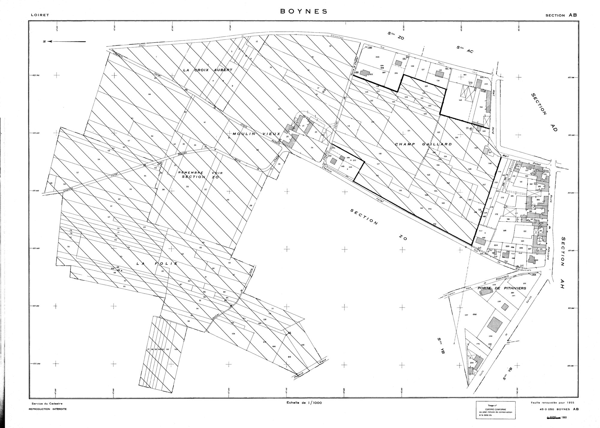 Boynes - Sections